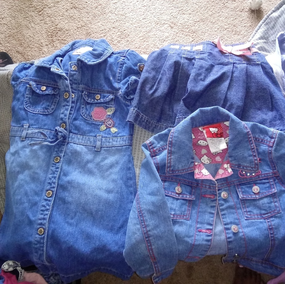 Branded 4T Cotton Dress, Skirt, & Jeanwear